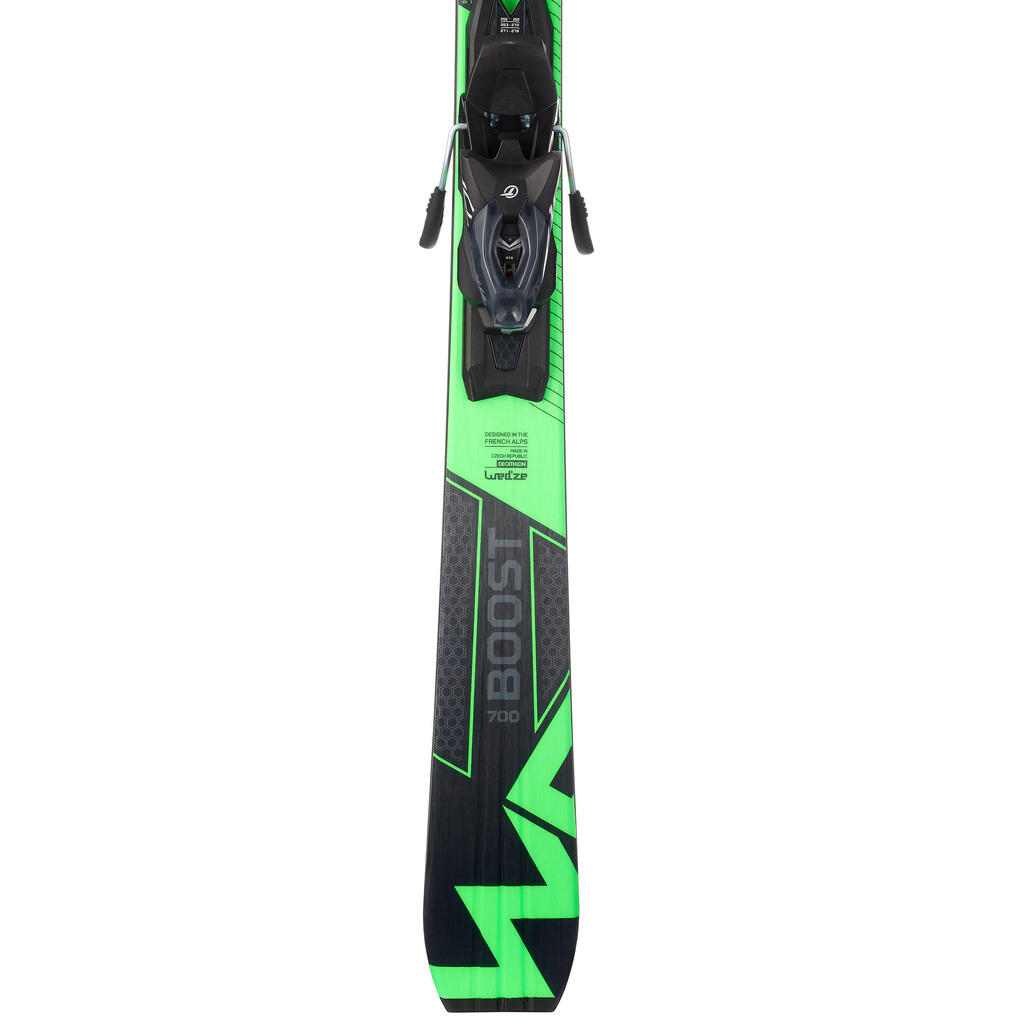 Men’s Downhill Ski, Black and Green