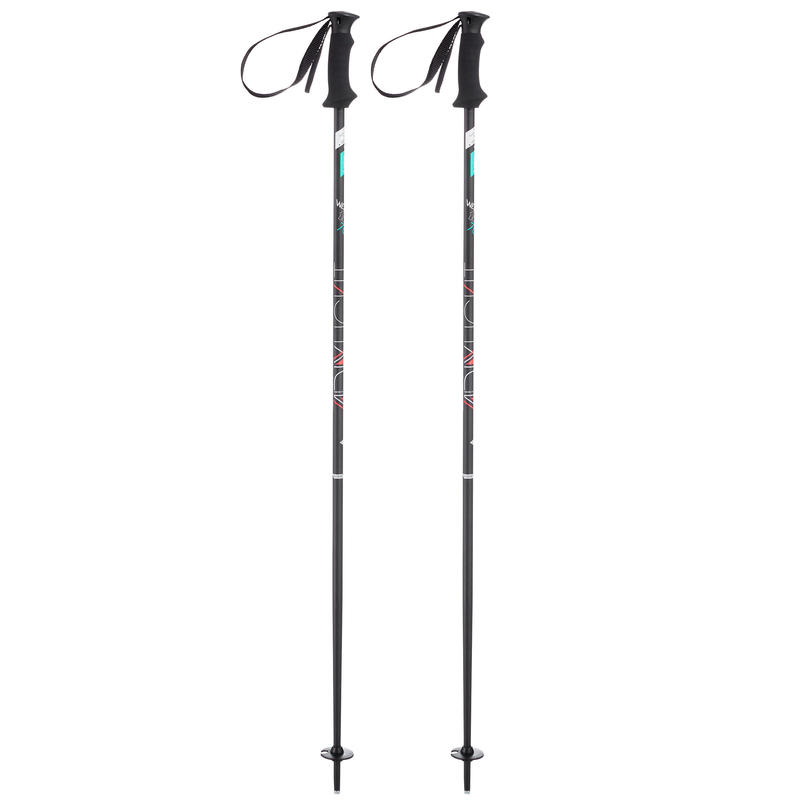BÂTONS DE SKI DE PISTE FEMME ADIX 700 LÉGERS NOIRS BÂTONS DE SKI DE PISTE FEMME ADIX 700 LÉGERS NOIRS