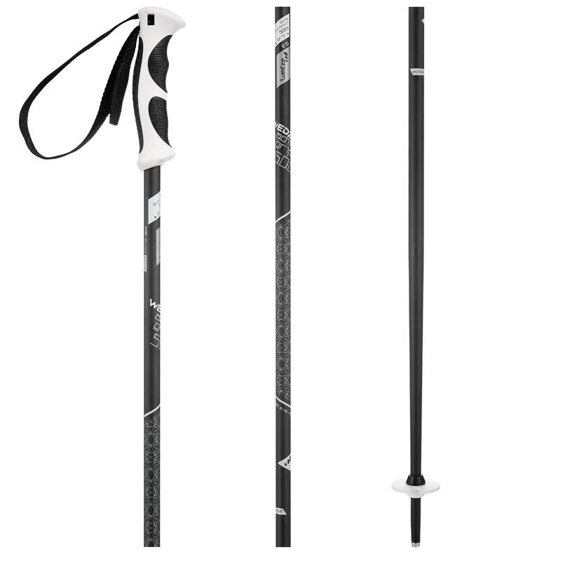 BÂTONS DE SKI DE PISTE FEMME ADIX 500 NOIRS ET BLANCS BÂTONS DE SKI DE PISTE FEMME ADIX 500 NOIRS ET BLANCS