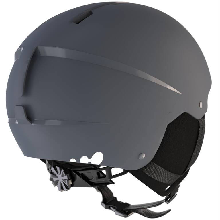 មួកសុវត្ថិភាពមនុស្សធំ ADULT D-SKI Helmet H100 - ពណ៌ប្រផេះ