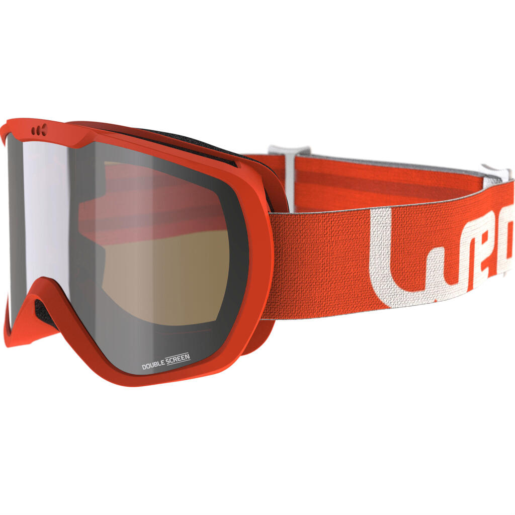 Ski-/Snowboardbrille G 500 S3 Kinder und Erwachsene gutes Wetter blau