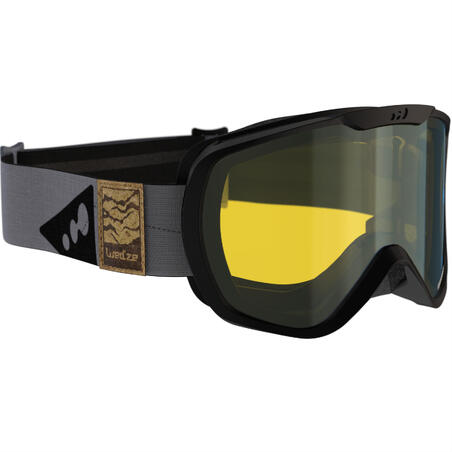 Лижна маска G 500 PH для дорослих/дітей, всепогодна - Чорна