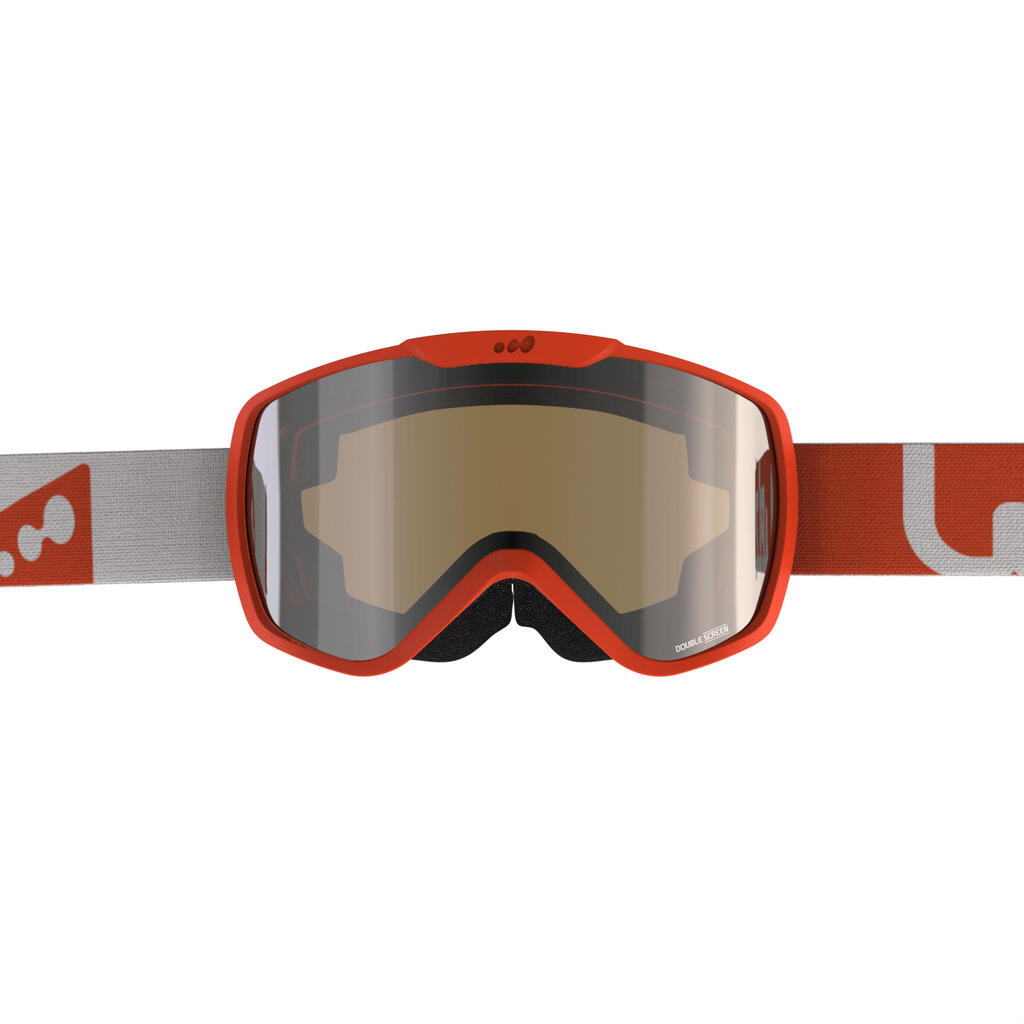 Ski-/Snowboardbrille G 500 S3 Kinder und Erwachsene gutes Wetter blau