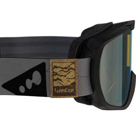 Лижна маска G 500 PH для дорослих/дітей, всепогодна - Чорна