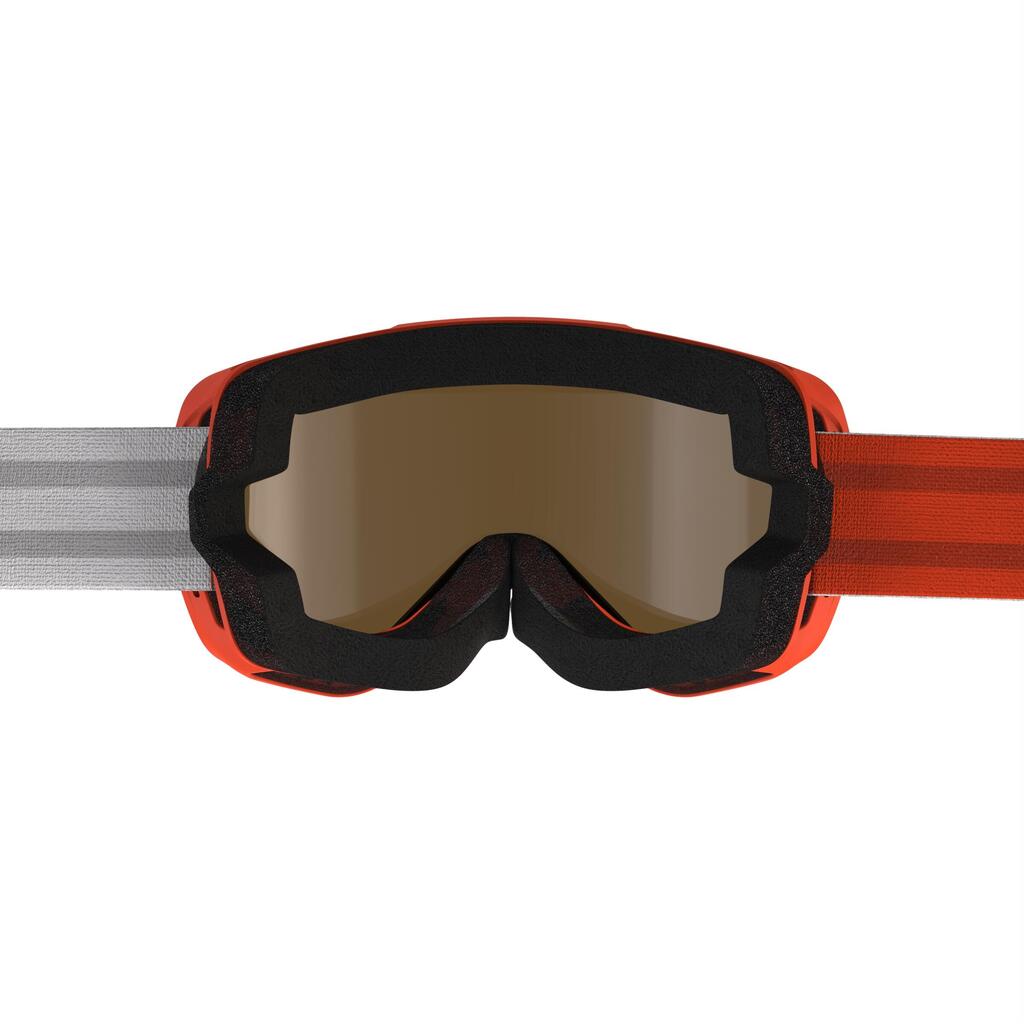 Ski-/Snowboardbrille G 500 S3 Kinder und Erwachsene gutes Wetter blau