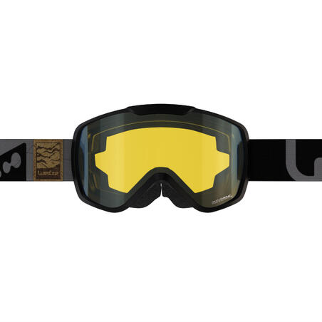 Лижна маска G 500 PH для дорослих/дітей, всепогодна - Чорна