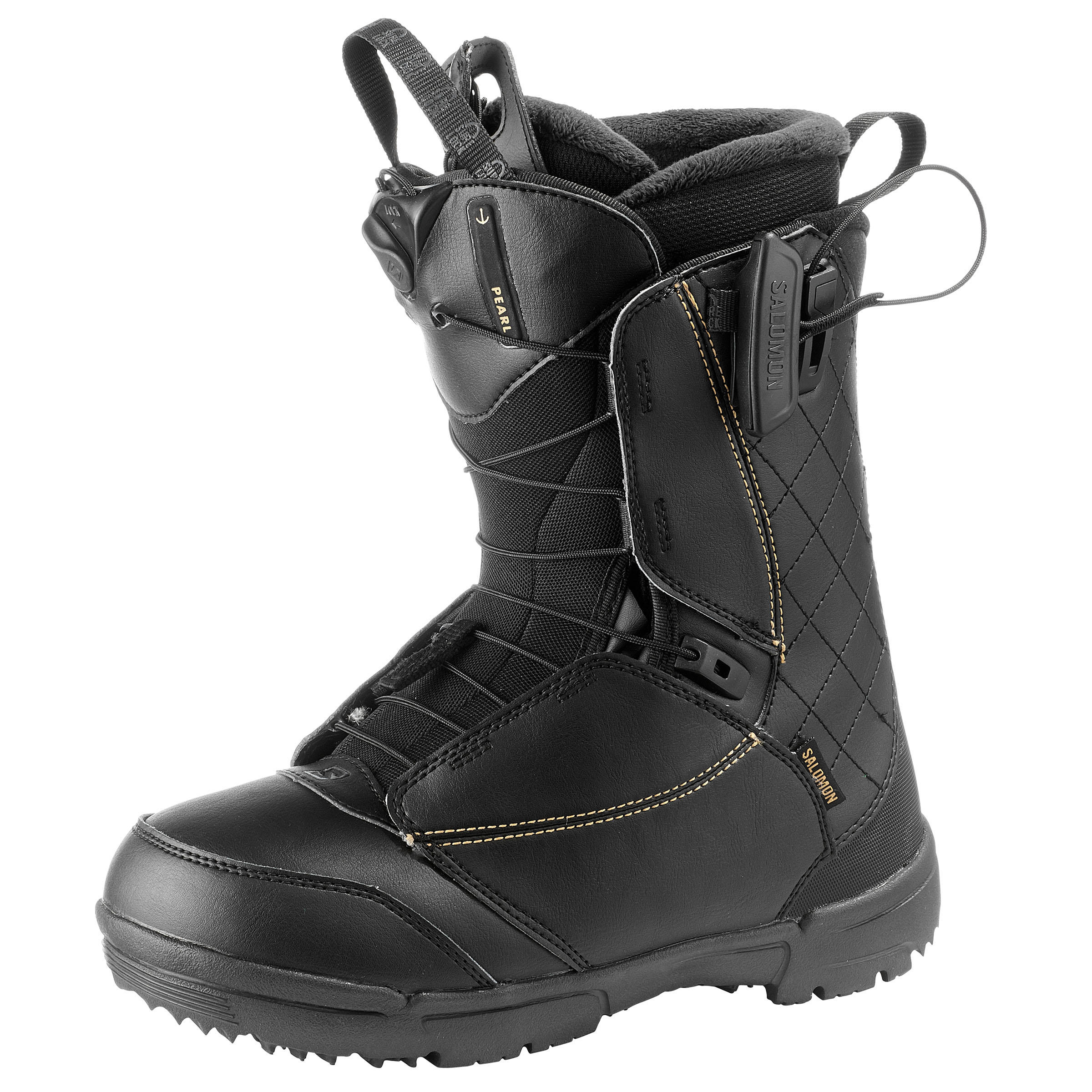 Women s Pearl Zone Lock All Mountain Snowboard Boots Black