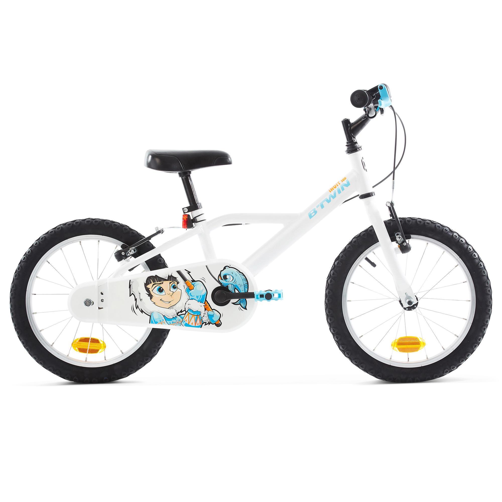 Kinderfahrrad 16 Zoll Inuit 100 weiß Btwin DECATHLON