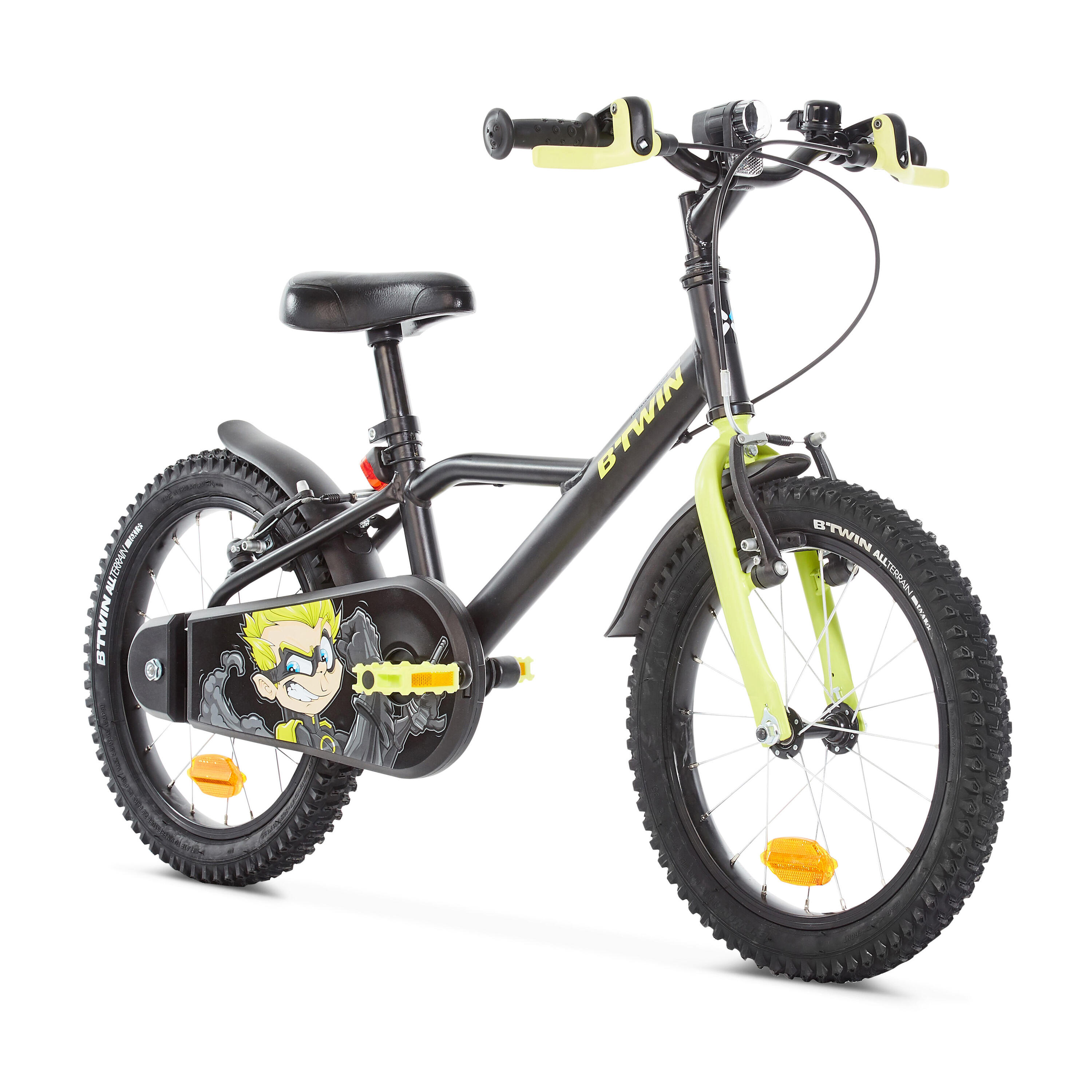 16 Inch KIDS BIKE DARK HERO 500 4-6 YEARS OLD - Black 2/7