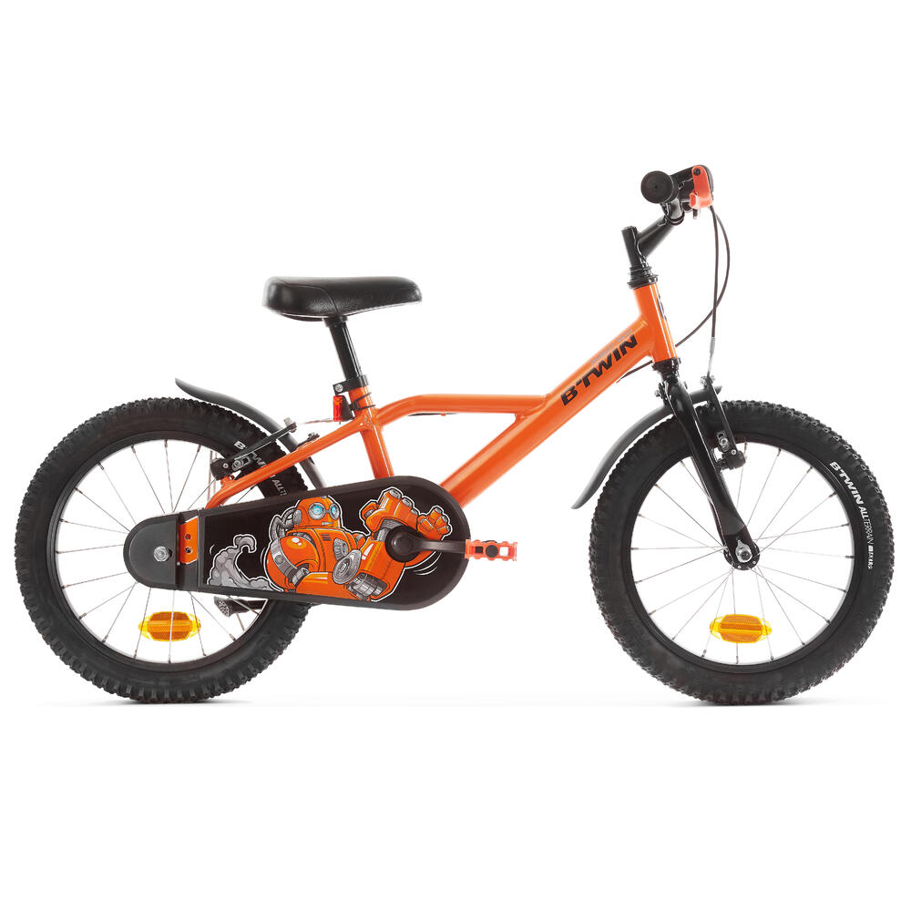 bicicletă_16_pouces_orange_decathlon