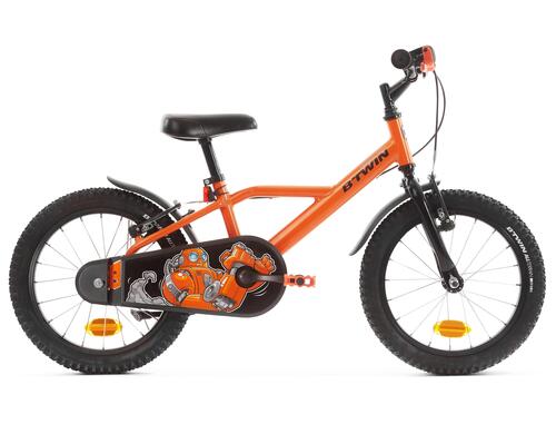 bicicletă_16_pouces_orange_decathlon
