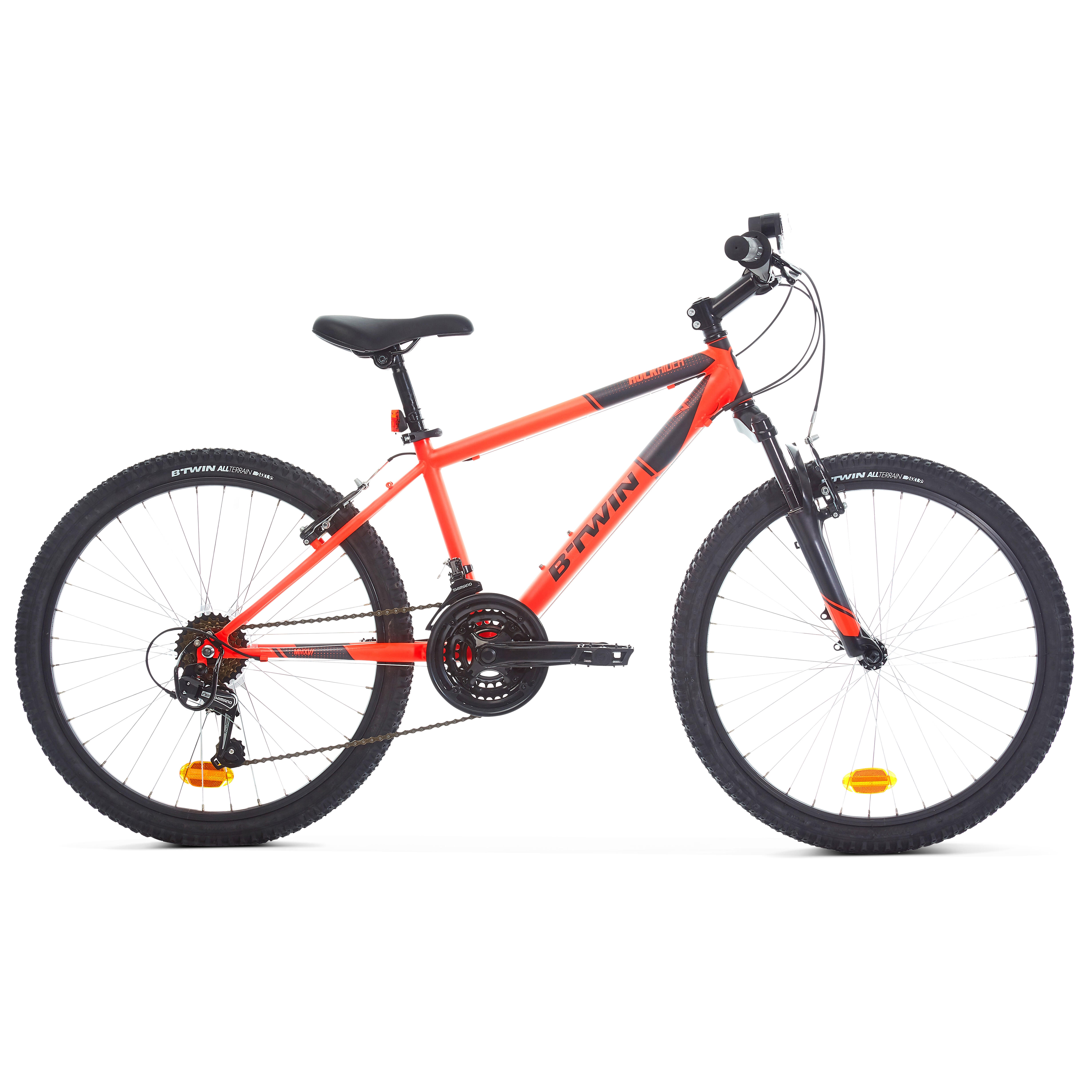 bicicletta btwin arancione