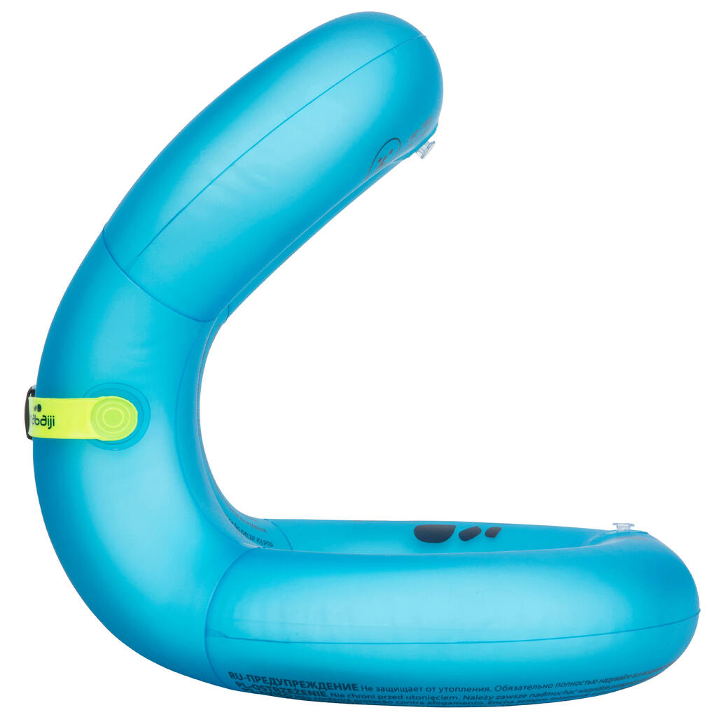 Gilet de natation gonflable bleu  Taille S (30-50 kg)