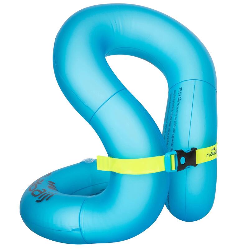 充氣游泳背心 - 藍色，M號（50-75 kg）