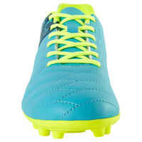 Agility 300 FG Kids' Firm Ground Football Boots - Blue/Neon Yellow