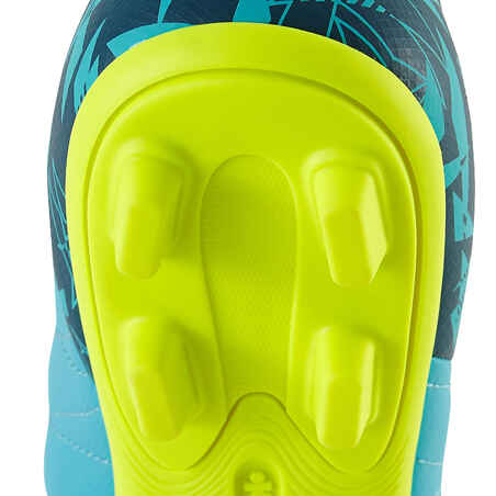Agility 300 FG Kids' Firm Ground Football Boots - Blue/Neon Yellow