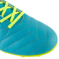 حذاء كرة القدم CLR 500 FG للأطفال لملاعب النجيل الصناعي - أزرق/نيون أصفر