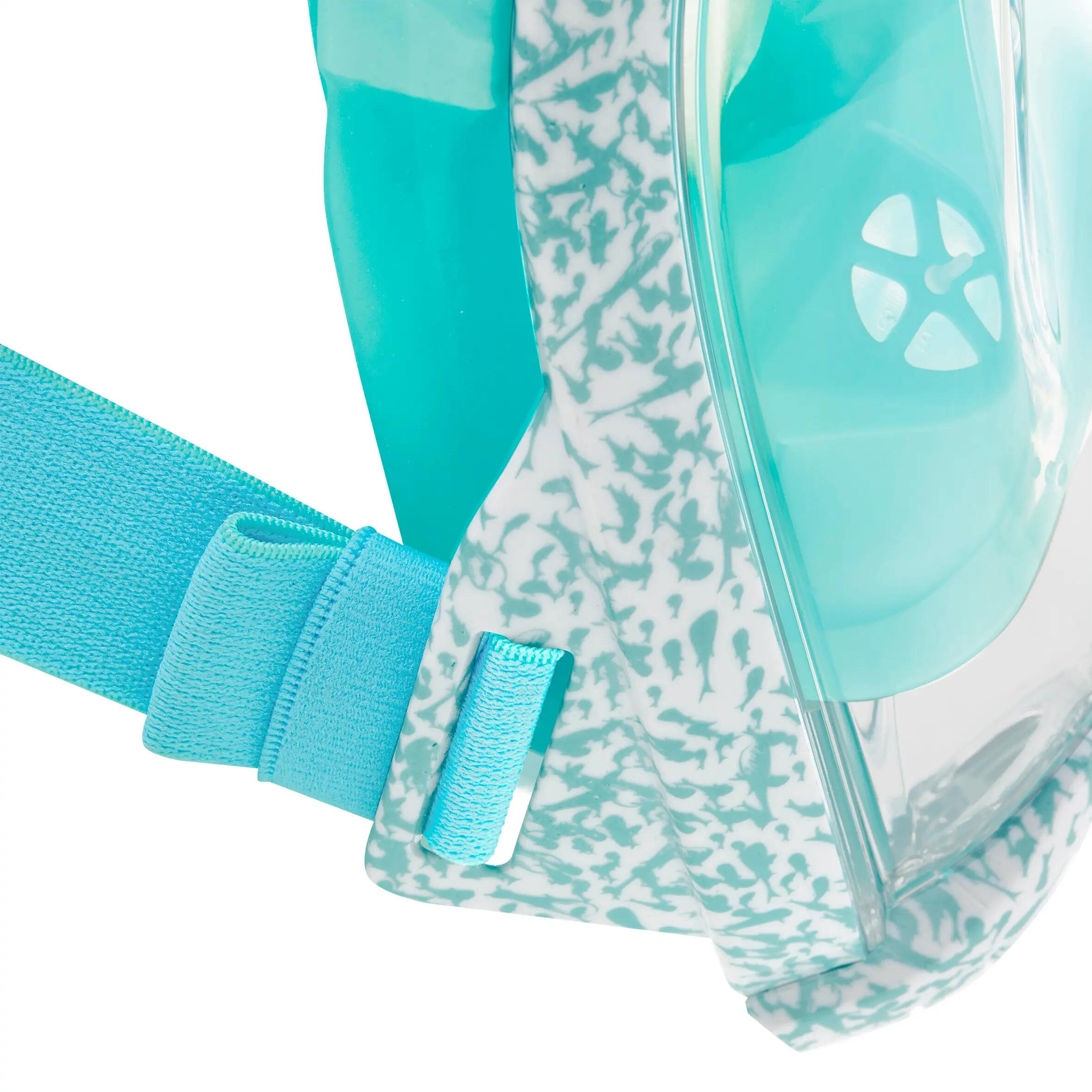 Easybreath Surface Snorkelling Mask - Fish Turquoise 12/15