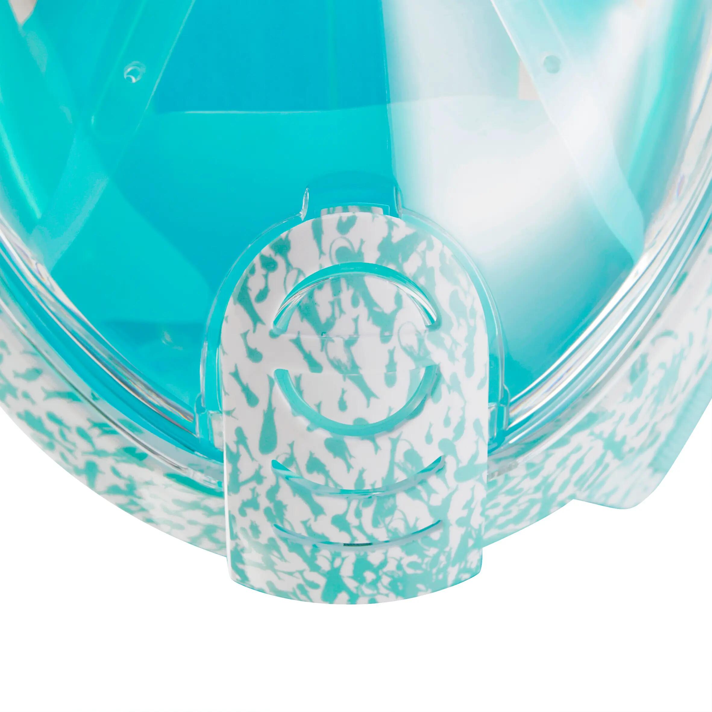 Easybreath Surface Snorkelling Mask - Fish Turquoise 10/15