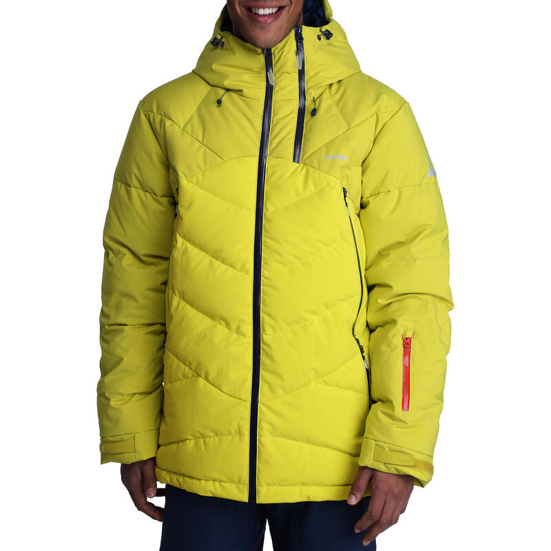 Maxiwarm Freeride Men's Down Ski Jacket Yellow WEDZE Decathlon