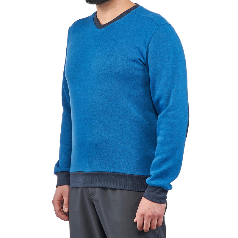 Pull randonnée nature homme NH150 bleu clair