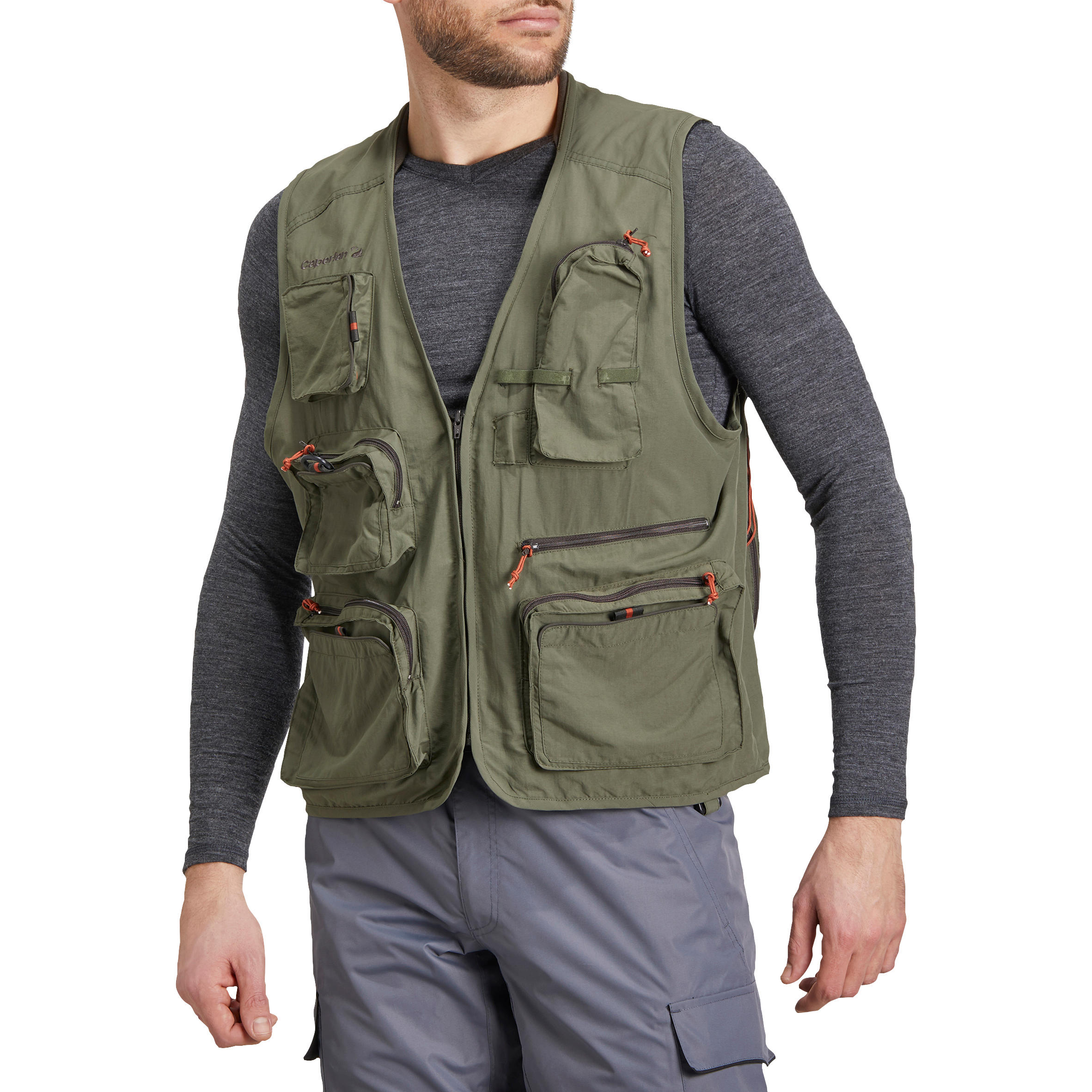 Fishing gilet 500 - Khaki 7/21