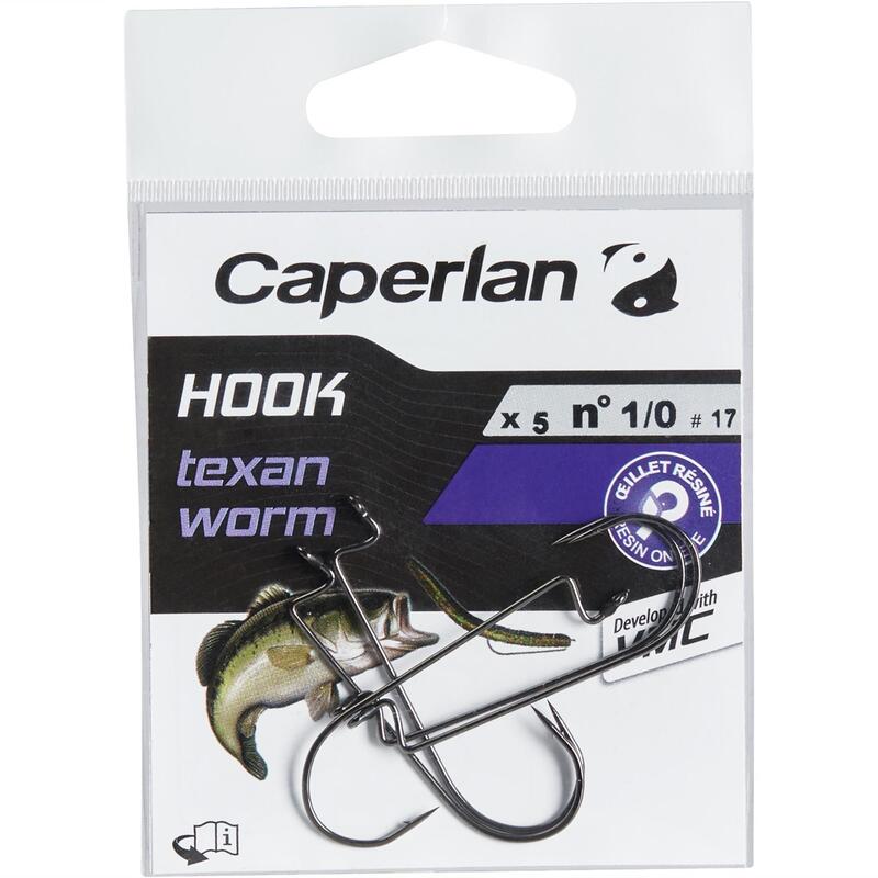 ANZUELO TEXAN PESCA HOOK TEXAN WORM 2/0 