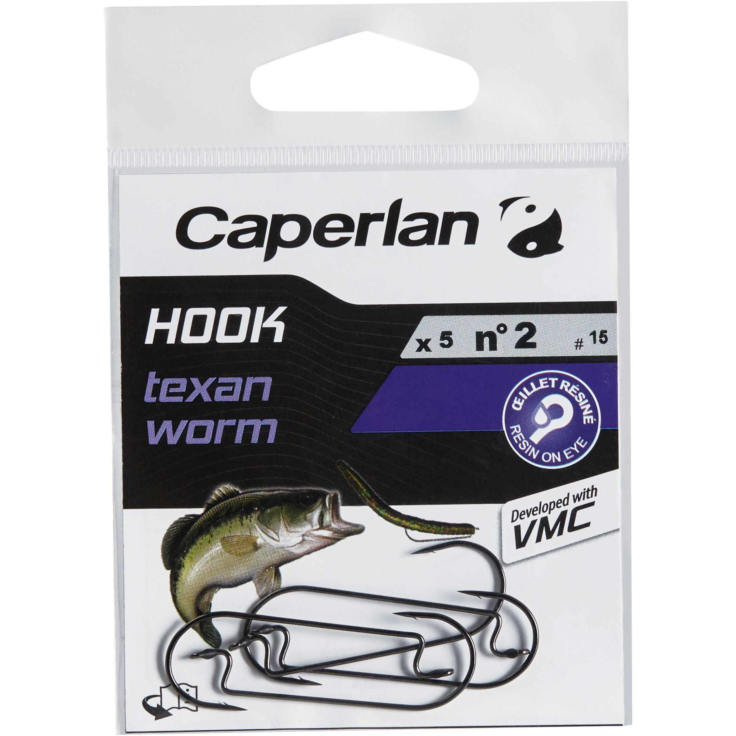 TEXAN WORM FISHING HOOK 2 6/6