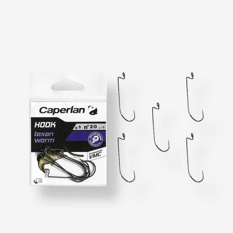 ANZUELO TEXAN PESCA HOOK TEXAN WORM 1/0