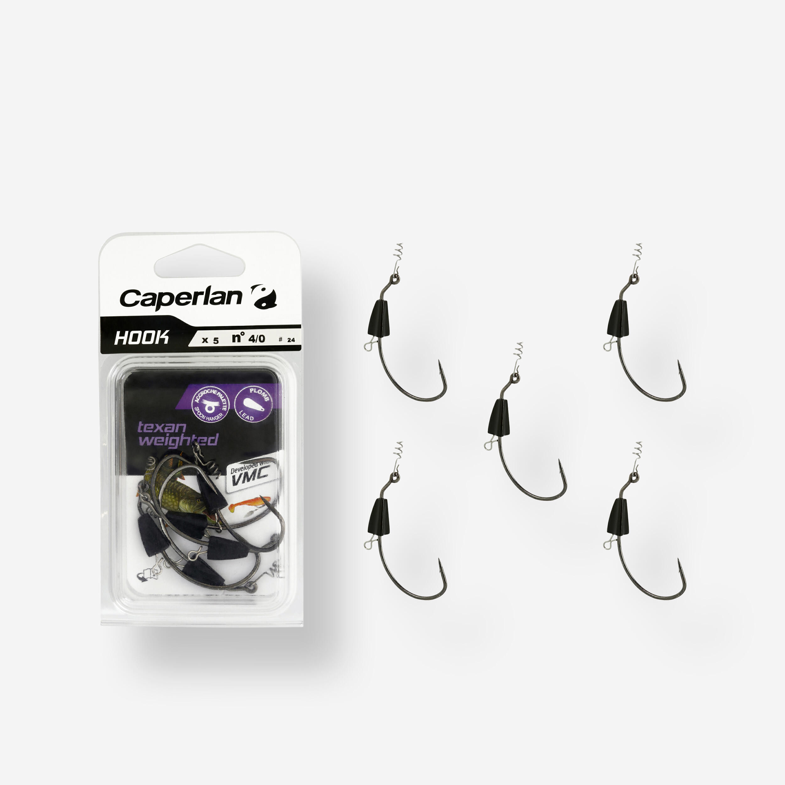 'TEXAN WEIGHTED FISHING HOOK 4/0 - CAPERLAN