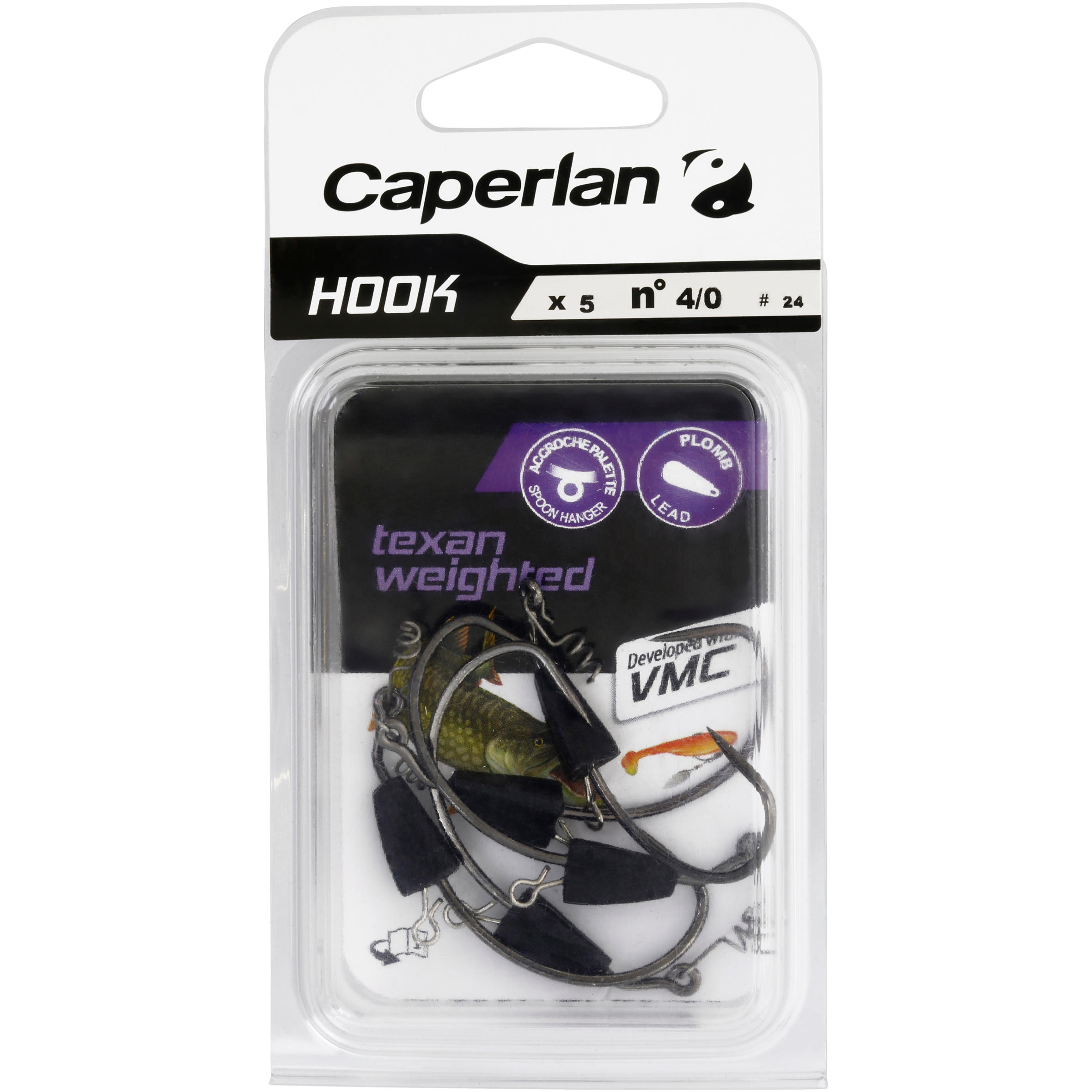 'TEXAN WEIGHTED FISHING HOOK 4/0 - CAPERLAN