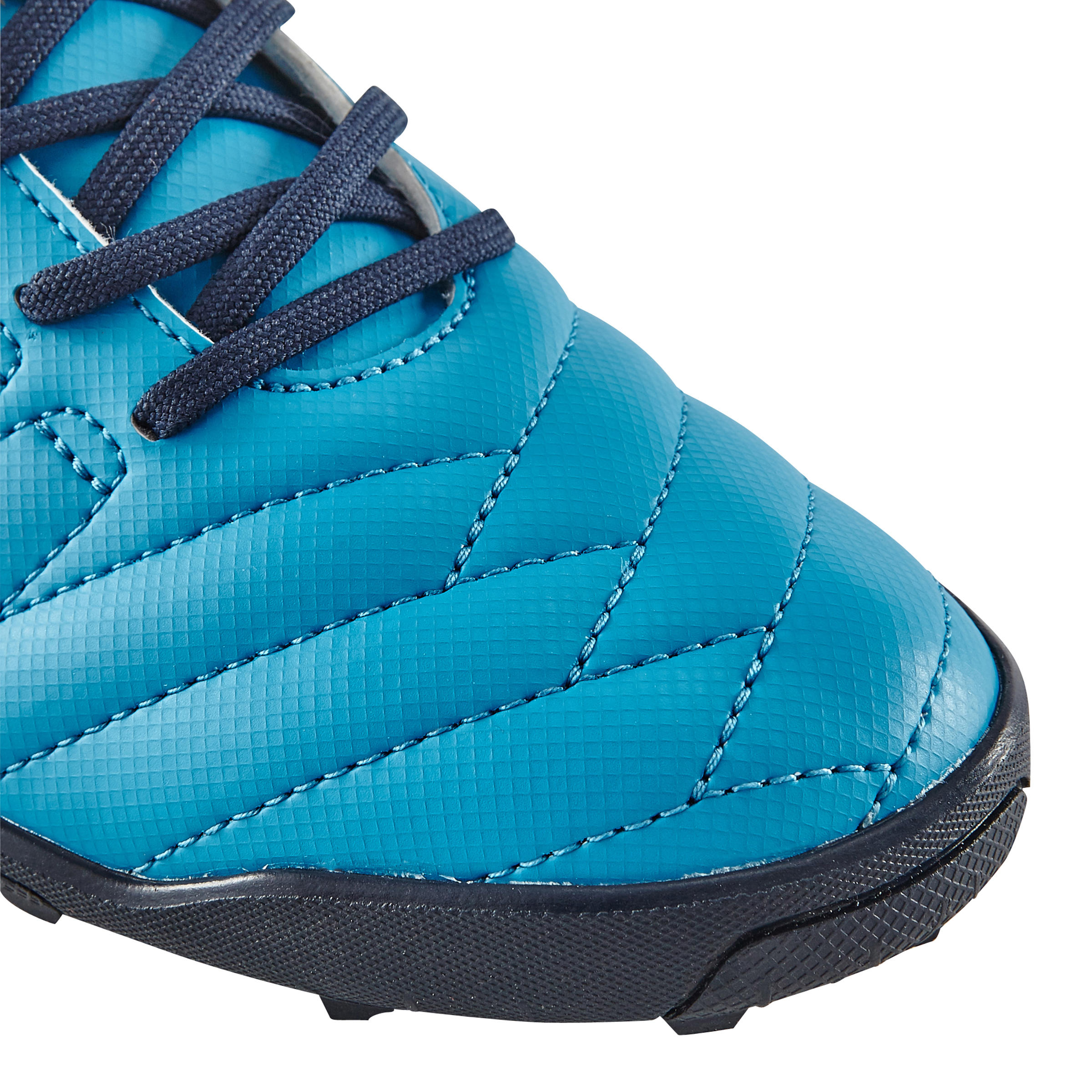 Agility 300 HG Kids' Rip-Tab Hard Ground Football Boots - Blue/Orange 13/14