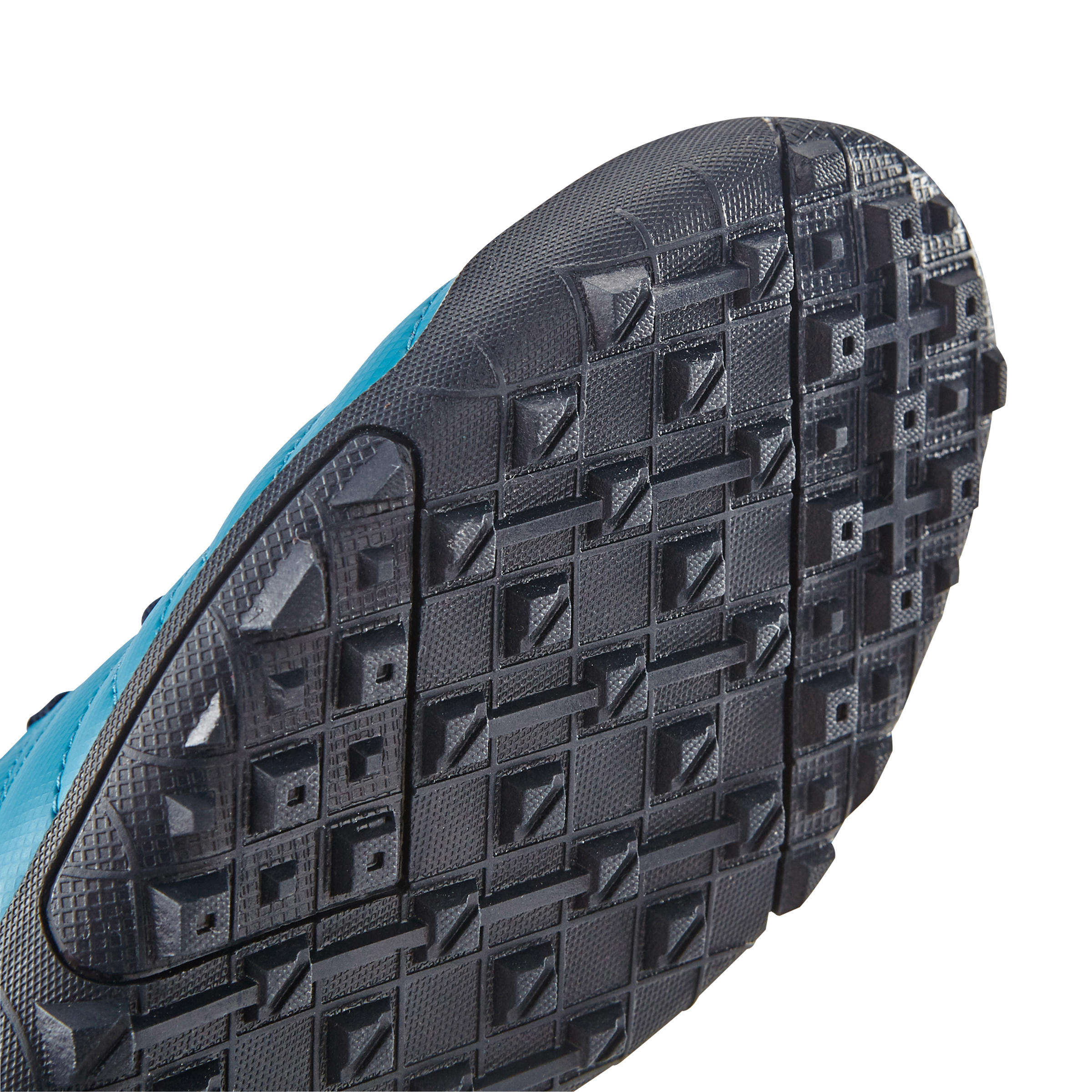 Agility 300 HG Kids' Rip-Tab Hard Ground Football Boots - Blue/Orange 8/14