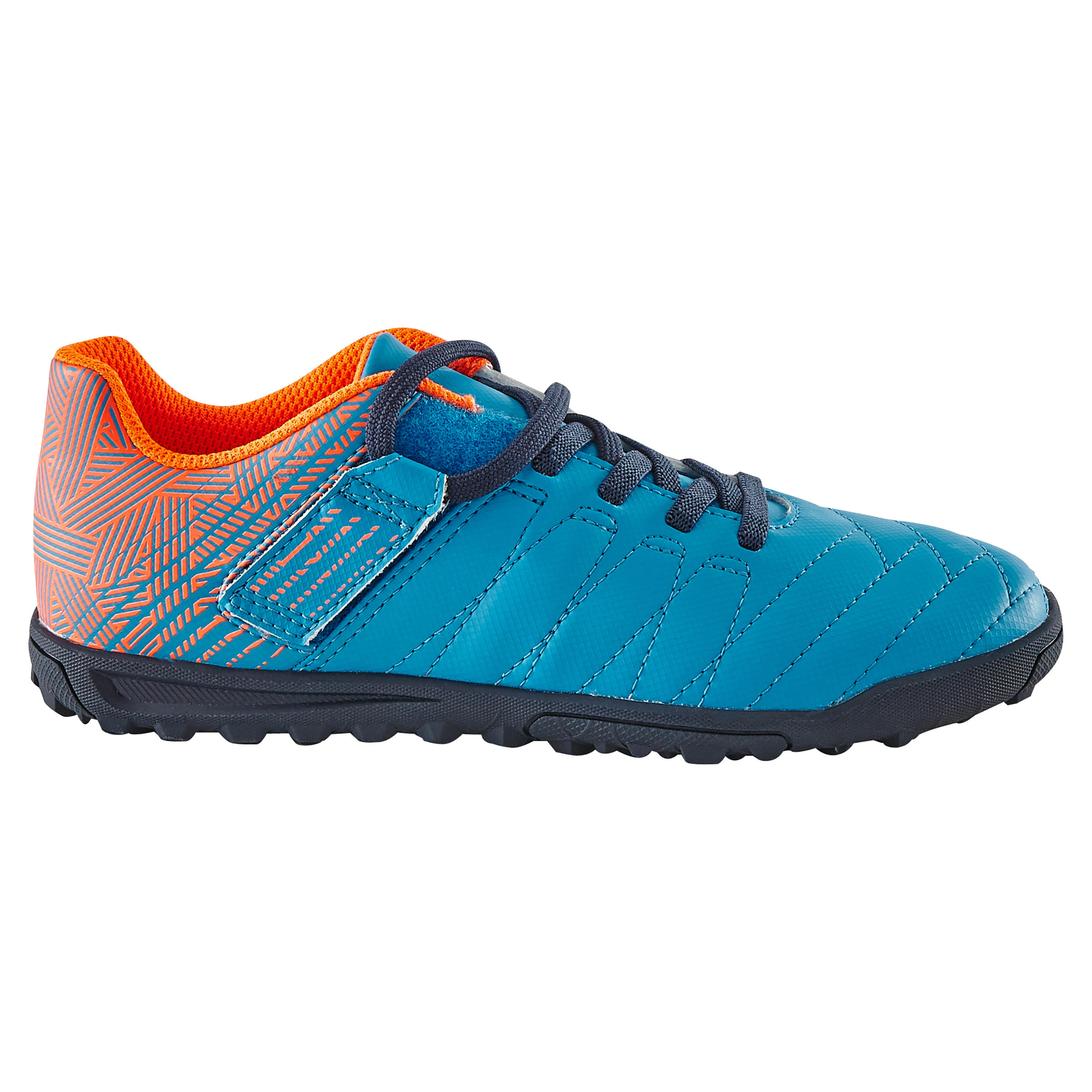 Agility 300 HG Kids' Rip-Tab Hard Ground Football Boots - Blue/Orange 2/14