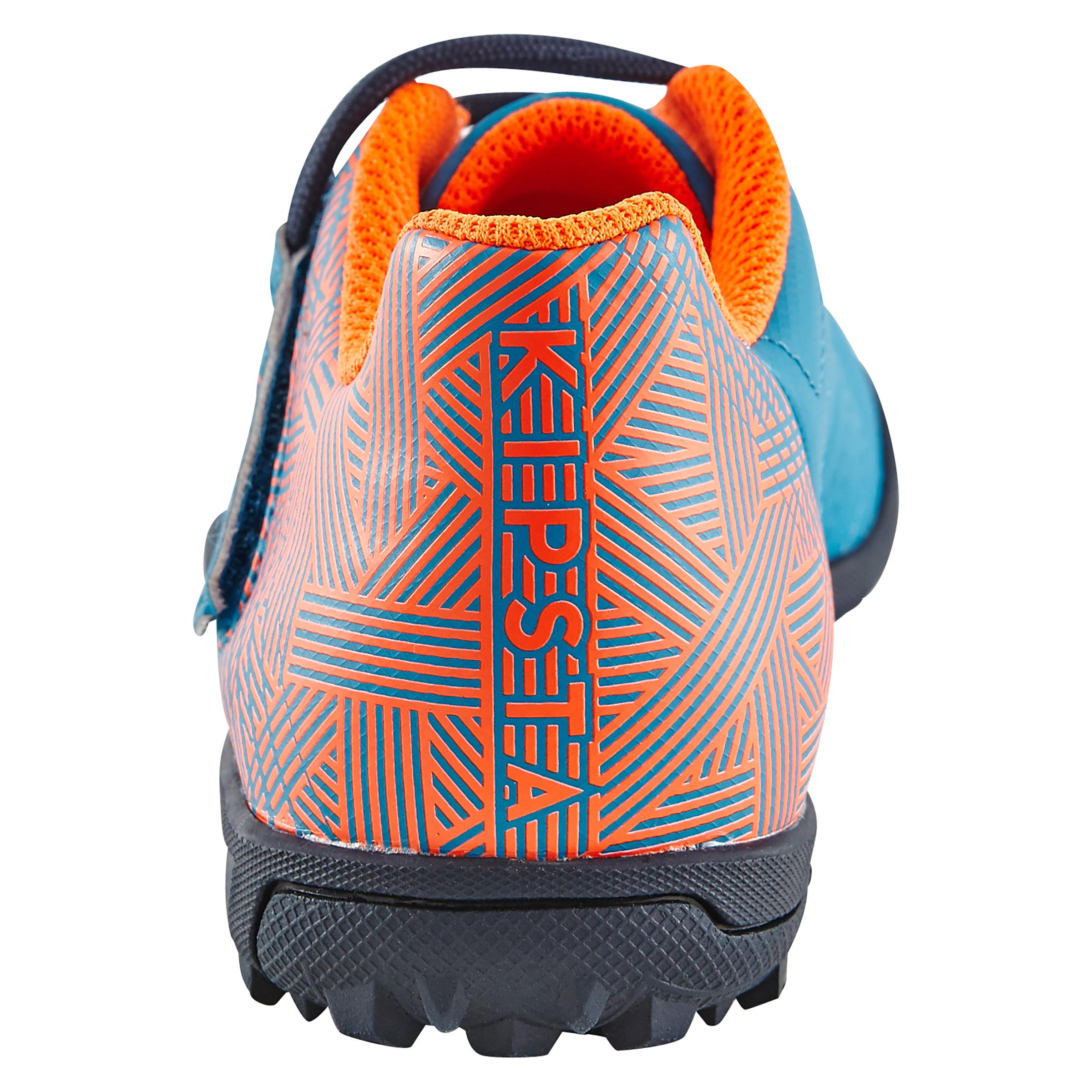Agility 300 HG Kids' Rip-Tab Hard Ground Football Boots - Blue/Orange 5/14