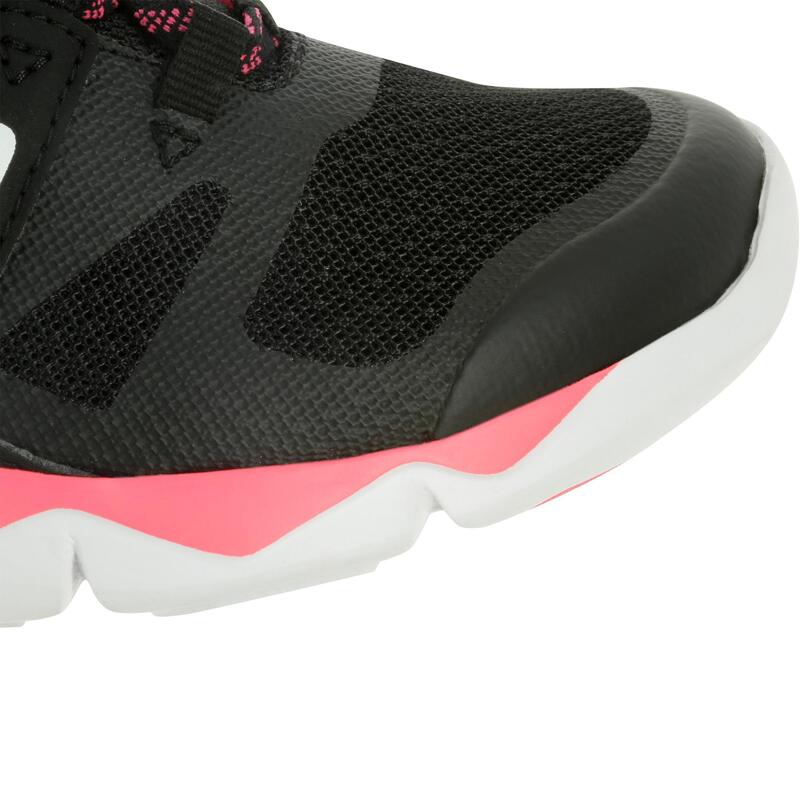 Kinder Sportschuhe Klettverschluss atmungsaktiv - PW540 schwarz/rosa 