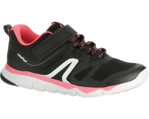 Sneakers flessibili in velcro per bambini - PW 540 JR nere dalla 28 alla 39