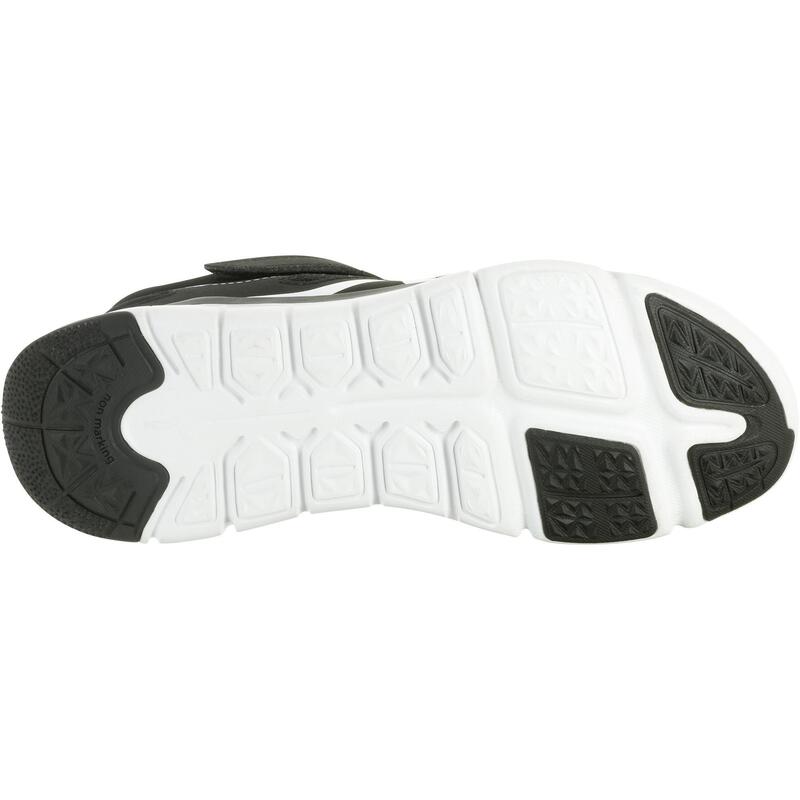 Zapatillas marcha con tira adherente Niños PW 540 negro y blanco