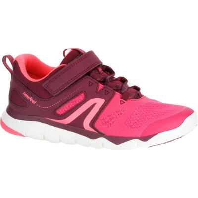 Zapatillas deportivas velcro Niños Nwefeel PW 540 negro y rosa del 26 al 36
