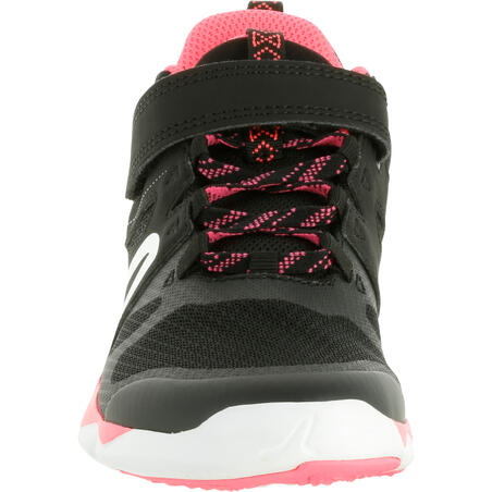 Кроссовки для ходьбы для детей черно-розовые PW 540