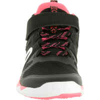 PW 540 حذاء مشى رياضي للأطفال - أسود/وردي