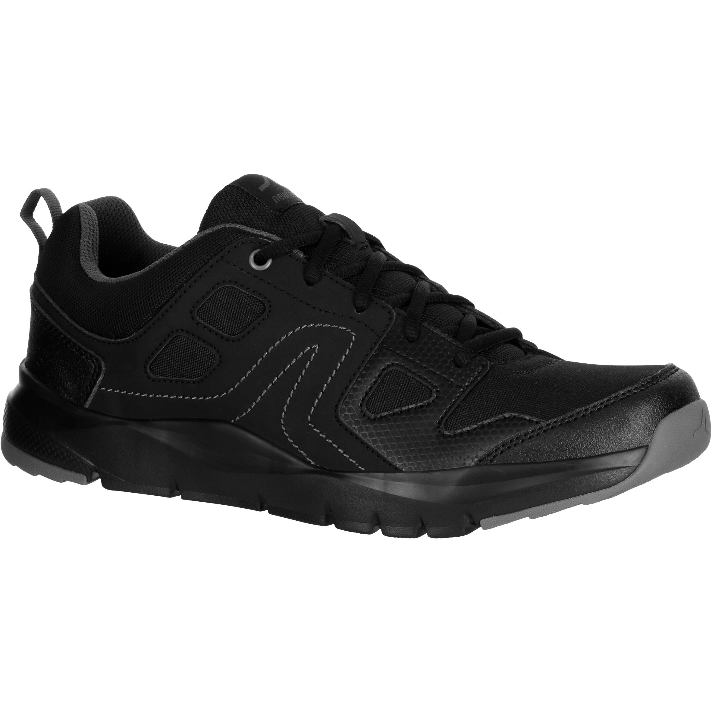 black walking shoes