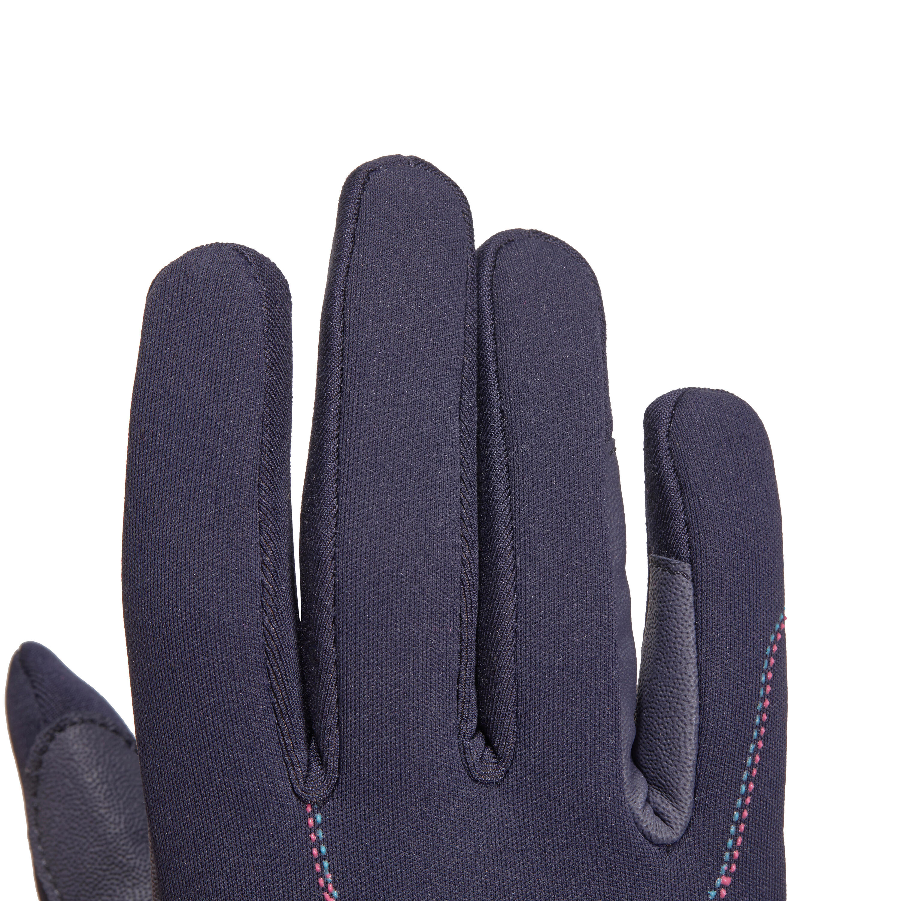 Easywear Children's Warm Horse Riding Gloves - Blue 6/10