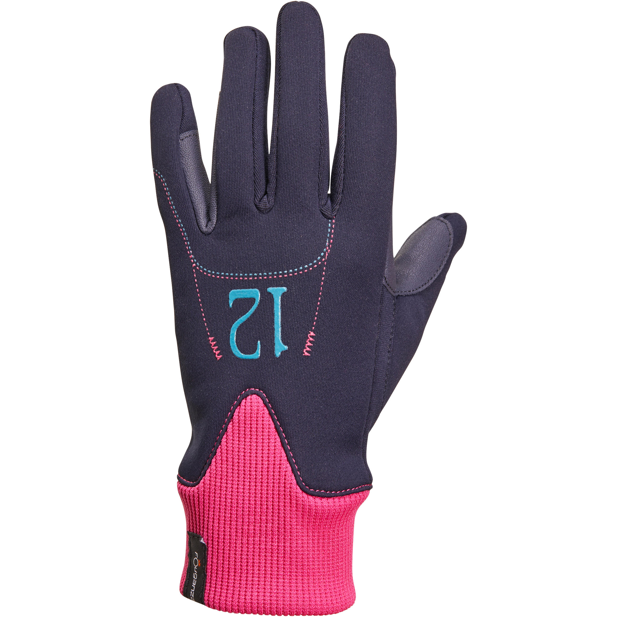 Easywear Children's Warm Horse Riding Gloves - Blue 1/10