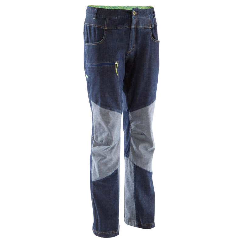 CLIMBING CLOTHING Climbing - MEN'S ROCK JEANS BLUE GREY SIMOND - Climbing