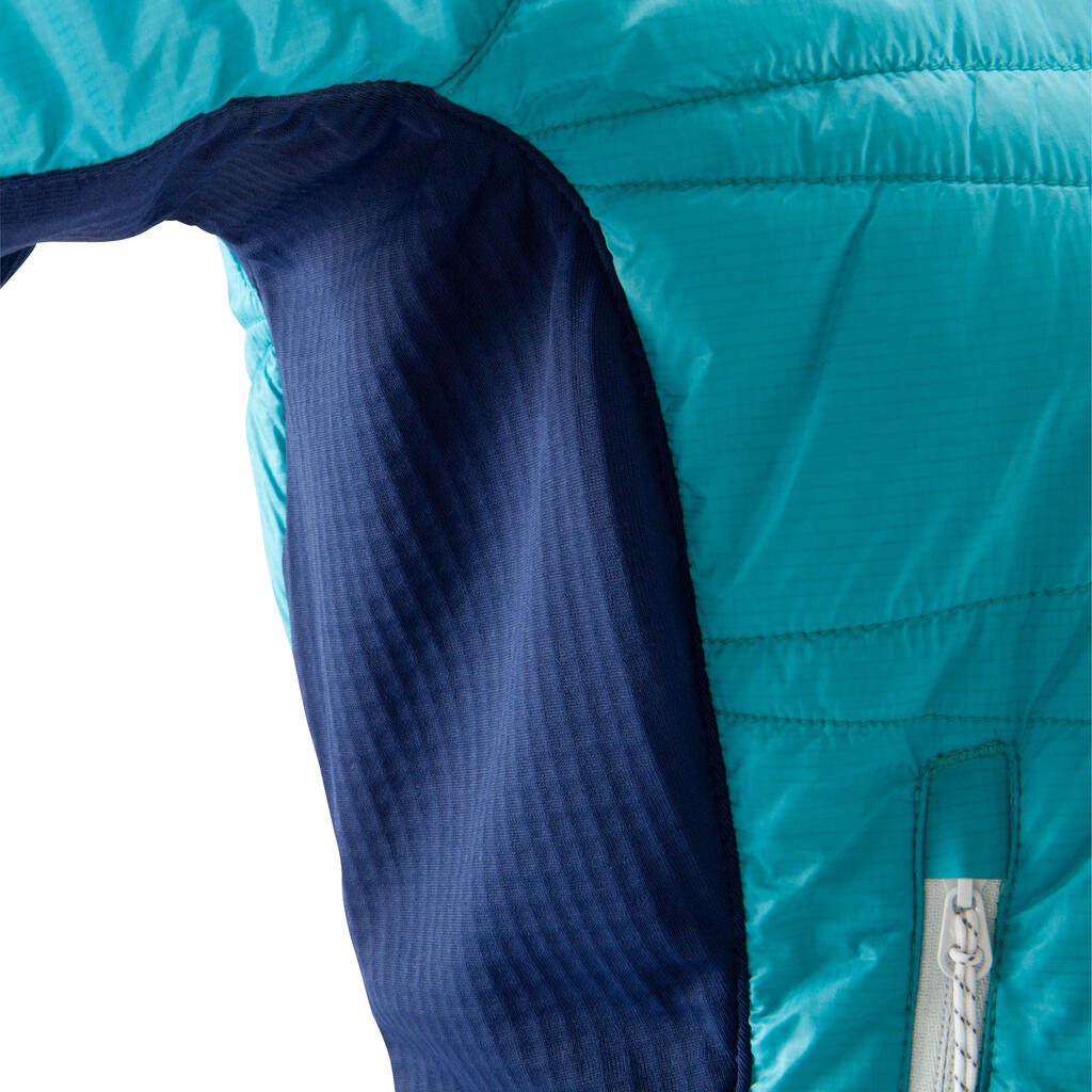Dámska bunda Hybrid limitovaná edícia tyrkysovo-modrá