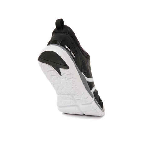 Men's Fitness Walking Shoes PW 580 Plasma WaterResist - black