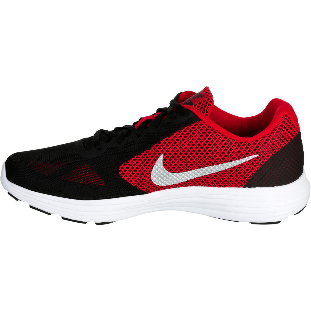 Moški čevlji za hojo Nike Revolution 3 - Črni/Rdeči