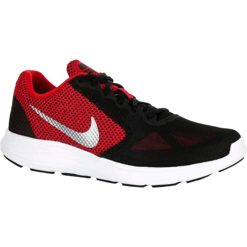 Moški čevlji za hojo Nike Revolution 3 - Črni/Rdeči