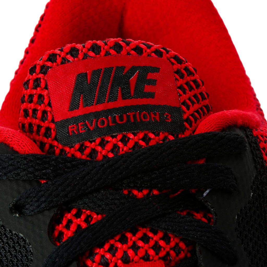 Moški čevlji za hojo Nike Revolution 3 - Črni/Rdeči